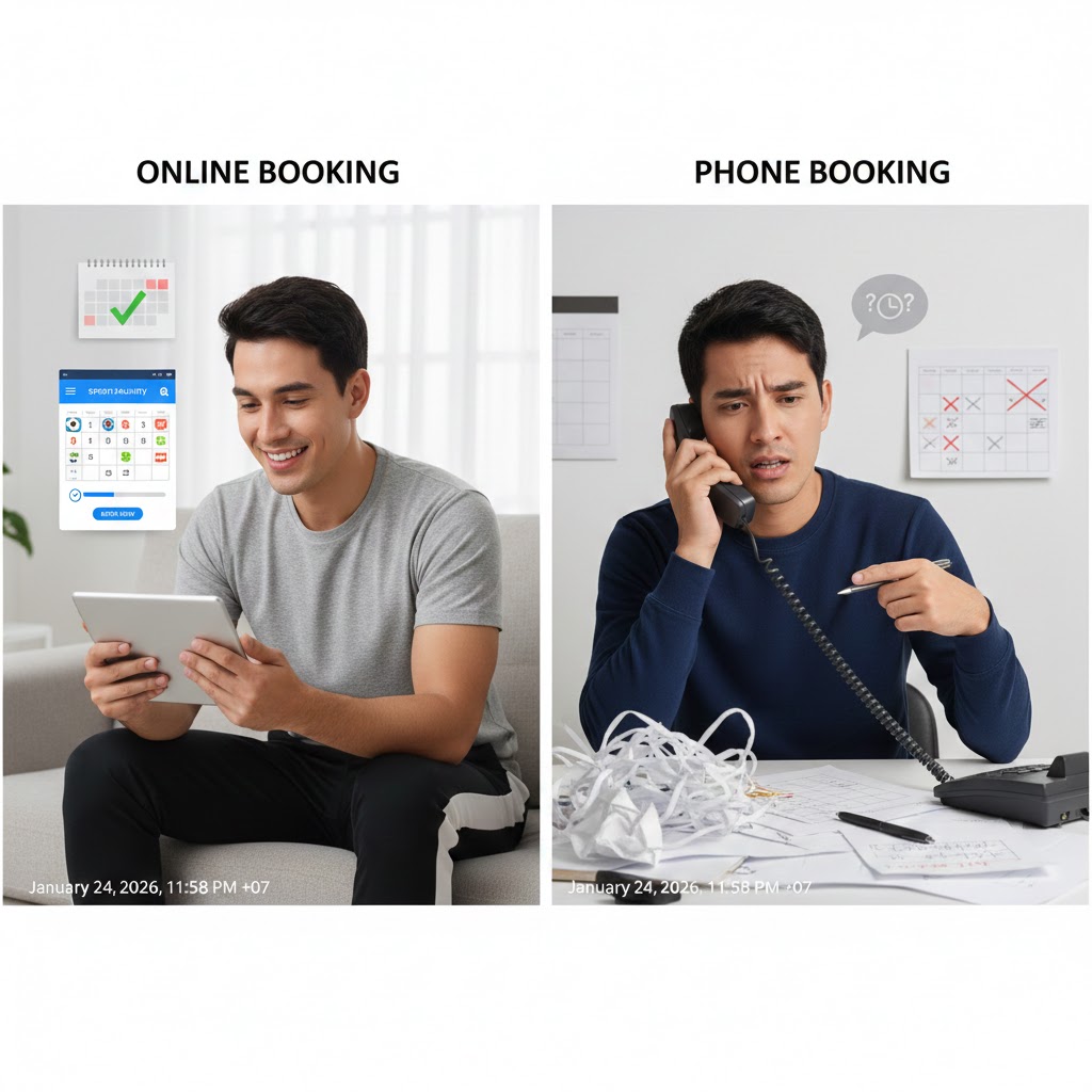 Vì sao nên đặt sân online thay vì gọi điện hay nhắn Zalo?